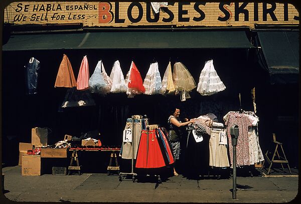 [Sidewalk Displays, for the Series "The Pitch Direct," Fortune Magazine, 1957], Walker Evans (American, St. Louis, Missouri 1903–1975 New Haven, Connecticut), Color film transparencies