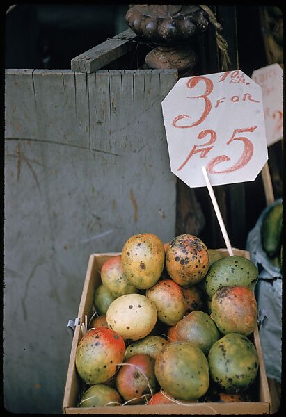 [Sidewalk Displays, for the Series "The Pitch Direct," Fortune Magazine, 1957], Walker Evans (American, St. Louis, Missouri 1903–1975 New Haven, Connecticut), Color film transparencies