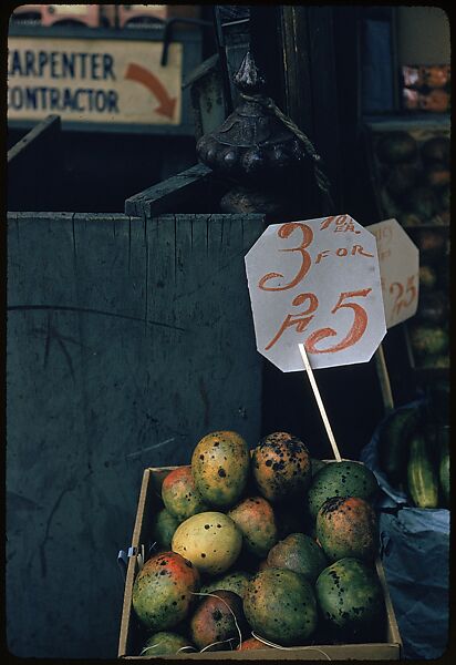 [Sidewalk Displays, for the Series "The Pitch Direct," Fortune Magazine, 1957], Walker Evans (American, St. Louis, Missouri 1903–1975 New Haven, Connecticut), Color film transparencies
