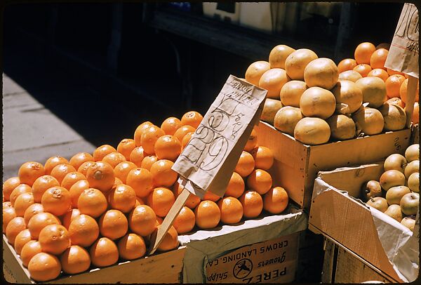 [Sidewalk Displays, for the Series "The Pitch Direct," Fortune Magazine, 1957], Walker Evans (American, St. Louis, Missouri 1903–1975 New Haven, Connecticut), Color film transparencies