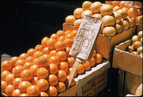 [Sidewalk Displays, for the Series "The Pitch Direct," Fortune Magazine, 1957], Walker Evans (American, St. Louis, Missouri 1903–1975 New Haven, Connecticut), Color film transparencies