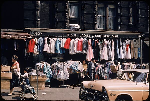 [Sidewalk Displays, for the Series "The Pitch Direct," Fortune Magazine, 1957], Walker Evans (American, St. Louis, Missouri 1903–1975 New Haven, Connecticut), Color film transparencies