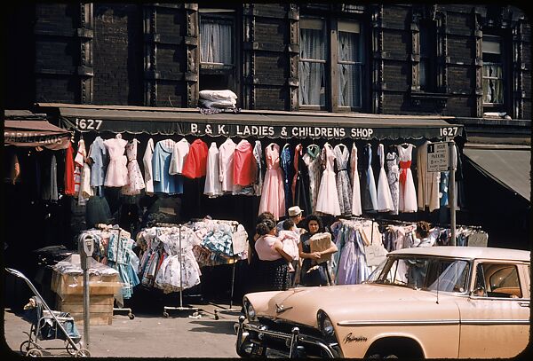 [Sidewalk Displays, for the Series "The Pitch Direct," Fortune Magazine, 1957], Walker Evans (American, St. Louis, Missouri 1903–1975 New Haven, Connecticut), Color film transparencies