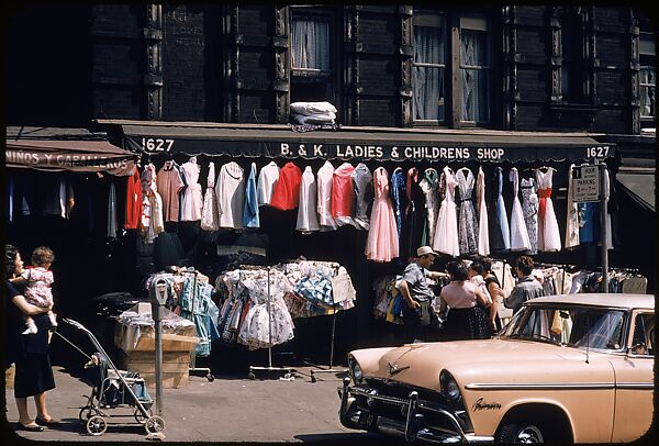 [Sidewalk Displays, for the Series "The Pitch Direct," Fortune Magazine, 1957], Walker Evans (American, St. Louis, Missouri 1903–1975 New Haven, Connecticut), Color film transparencies