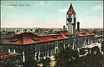 [145 Postcards of Railroad Stations Collected by Walker Evans], Photomechanical prints; gelatin silver prints