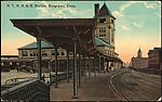 [145 Postcards of Railroad Stations Collected by Walker Evans], Photomechanical prints; gelatin silver prints