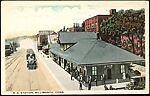 [145 Postcards of Railroad Stations Collected by Walker Evans], Photomechanical prints; gelatin silver prints