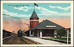 [145 Postcards of Railroad Stations Collected by Walker Evans], Photomechanical prints; gelatin silver prints