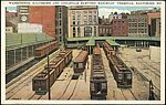 [145 Postcards of Railroad Stations Collected by Walker Evans], Photomechanical prints; gelatin silver prints