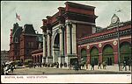 [145 Postcards of Railroad Stations Collected by Walker Evans], Photomechanical prints; gelatin silver prints