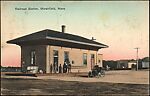 [145 Postcards of Railroad Stations Collected by Walker Evans], Photomechanical prints; gelatin silver prints