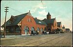 [145 Postcards of Railroad Stations Collected by Walker Evans], Photomechanical prints; gelatin silver prints