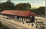 [145 Postcards of Railroad Stations Collected by Walker Evans], Photomechanical prints; gelatin silver prints
