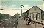 [145 Postcards of Railroad Stations Collected by Walker Evans], Photomechanical prints; gelatin silver prints