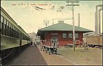 [145 Postcards of Railroad Stations Collected by Walker Evans], Photomechanical prints; gelatin silver prints
