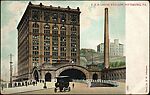 [145 Postcards of Railroad Stations Collected by Walker Evans], Photomechanical prints; gelatin silver prints
