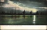 [17 Postcards of Moonlit Scenes Collected by Walker Evans], Photomechanical prints