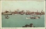 [15 Postcards of Skylines Collected by Walker Evans], Photomechanical prints