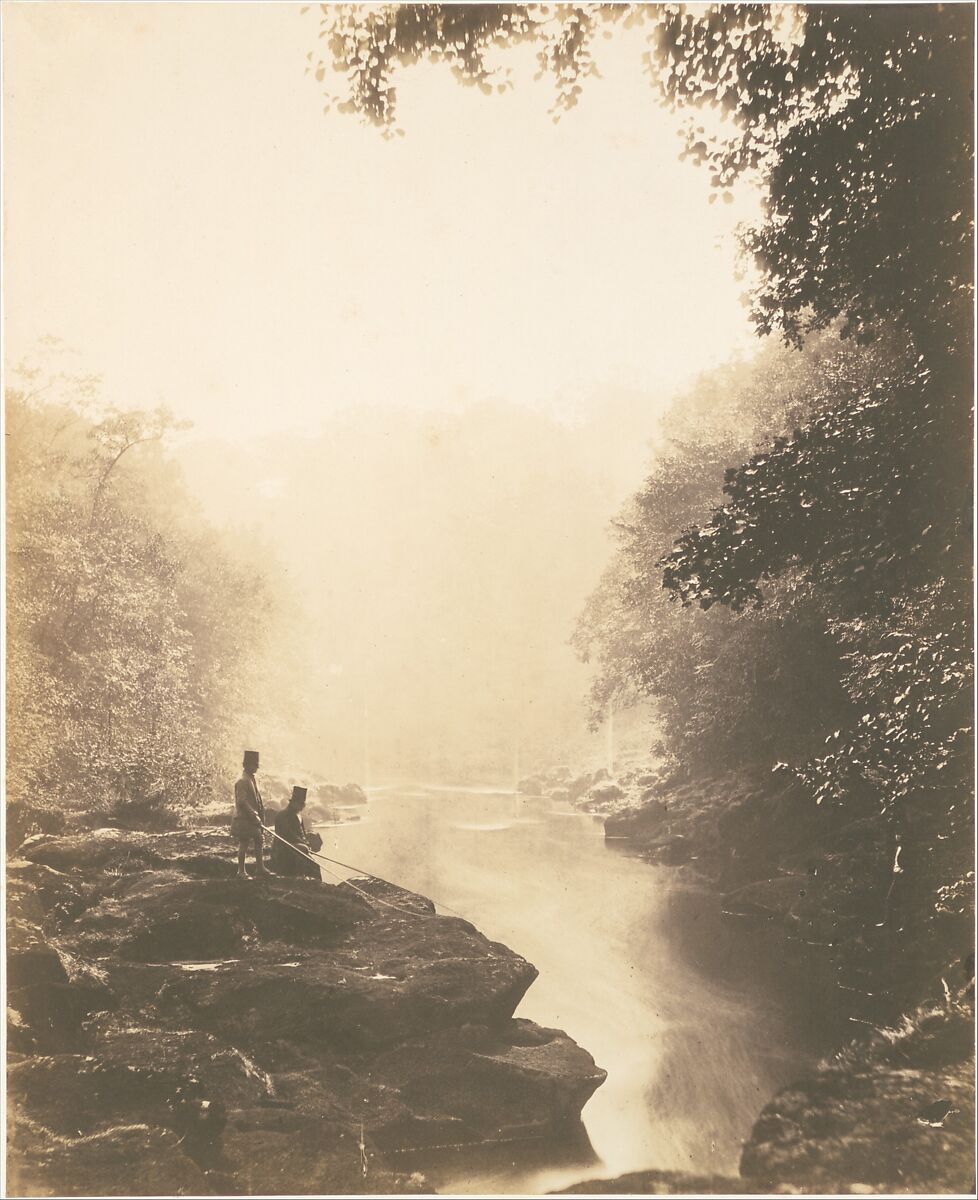 Wharfe and Pool, Below the Strid, Roger Fenton (British, 1819–1869), Salted paper print 