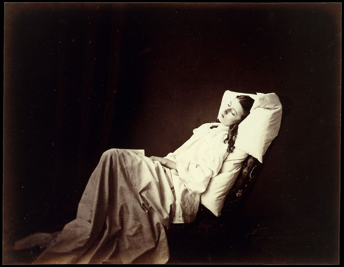 "She Never Told Her Love", Henry Peach Robinson (British, Ludlow, Shropshire 1830–1901 Tunbridge Wells, Kent), Albumen silver print from glass negative 