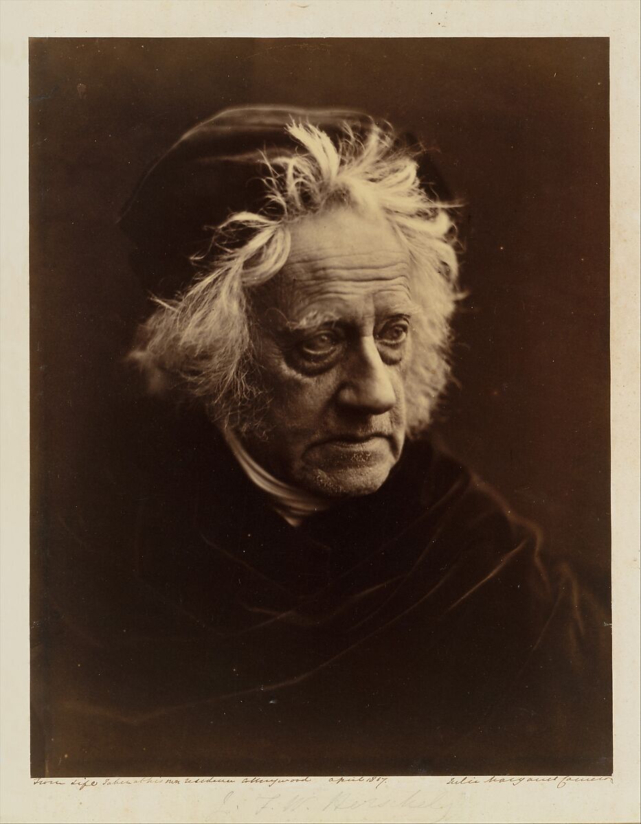 Sir John Herschel, Julia Margaret Cameron (British (born India), Calcutta 1815–1879 Kalutara, Ceylon), Albumen silver print from glass negative 