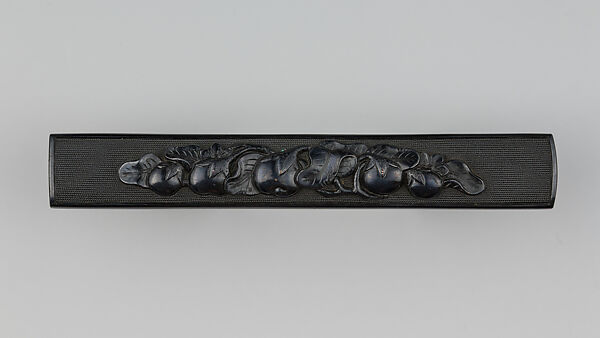 Knife Handle (Kozuka), Copper-gold alloy (shakudō), Japanese 