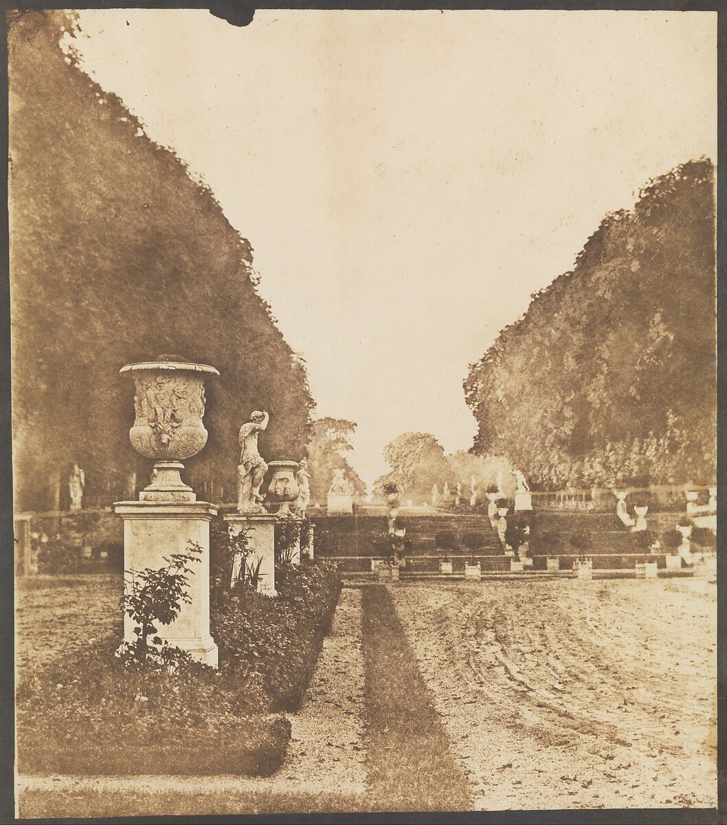 [Gardens of Saint-Cloud], Henri Victor Regnault  French, Salted paper print from paper negative