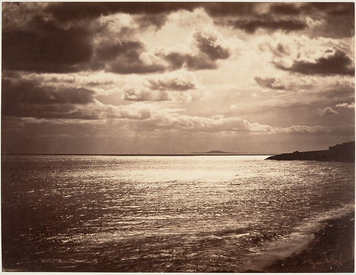 Mer Méditerranée - Sète, Gustave Le Gray (French, 1820–1884), Albumen silver print from two glass negatives 