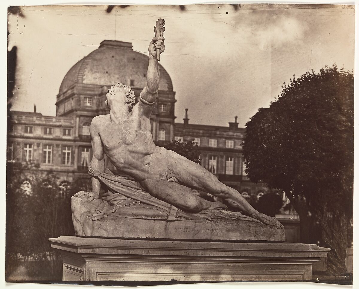 Spartan Soldier, Charles Nègre (French, 1820–1880), Albumen silver print from glass negative 