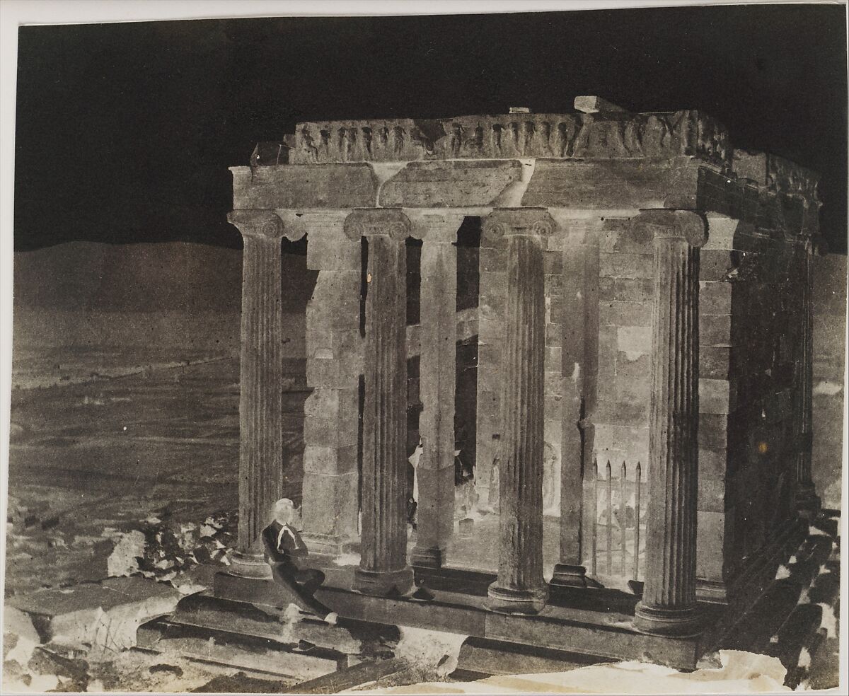Temple of Wingless Victory, Lately Restored, George Wilson Bridges (British, 1788–1864), Paper negative 