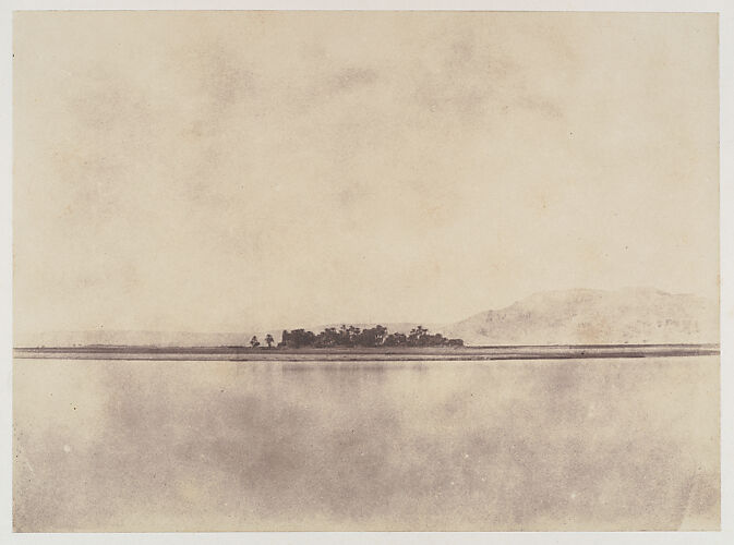 [The Nile in front of the Theban Hills]