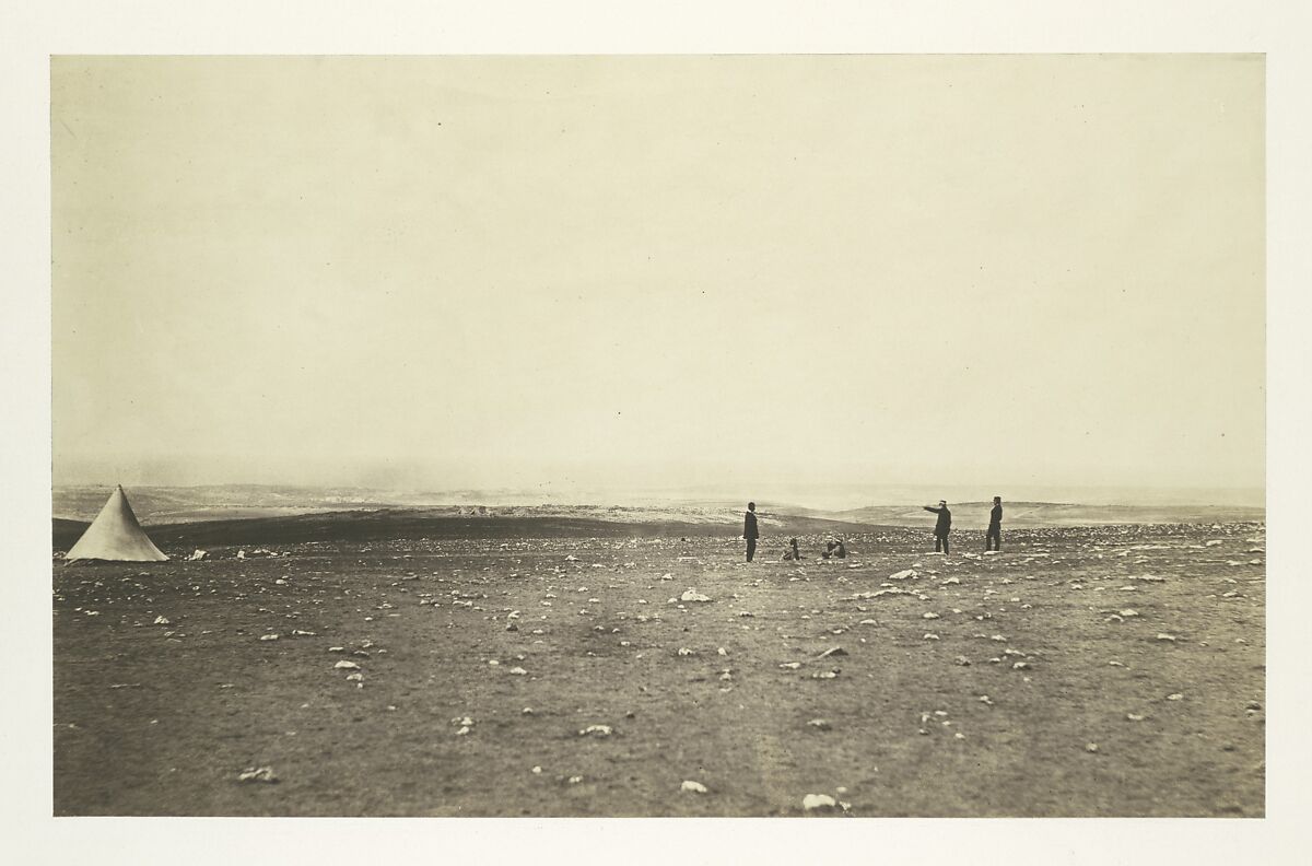 Sebastopol from Cathcart's Hill, Roger Fenton (British, 1819–1869), Salted paper print from glass negative 