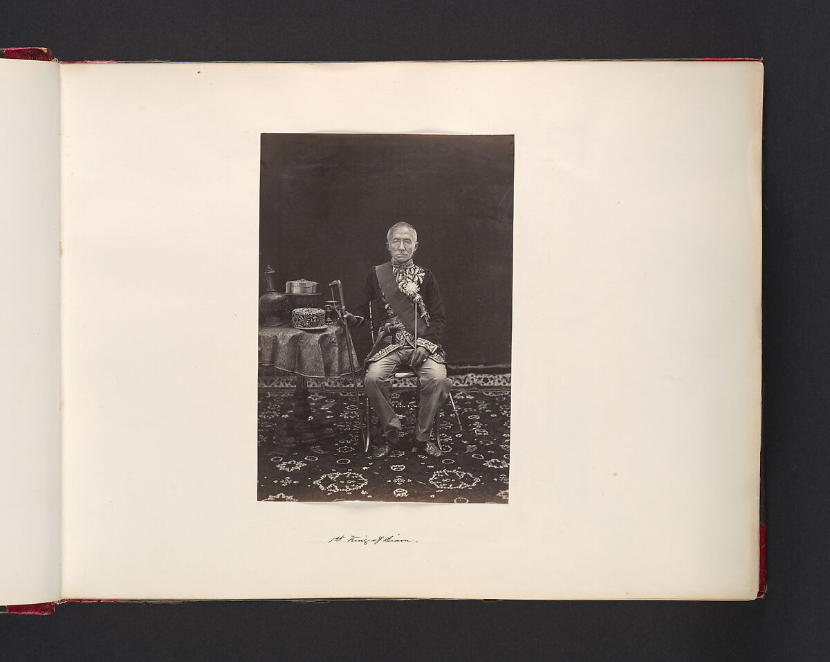 First King of Siam, John Thomson (British, Edinburgh, Scotland 1837–1921 London), Albumen silver print from glass negative