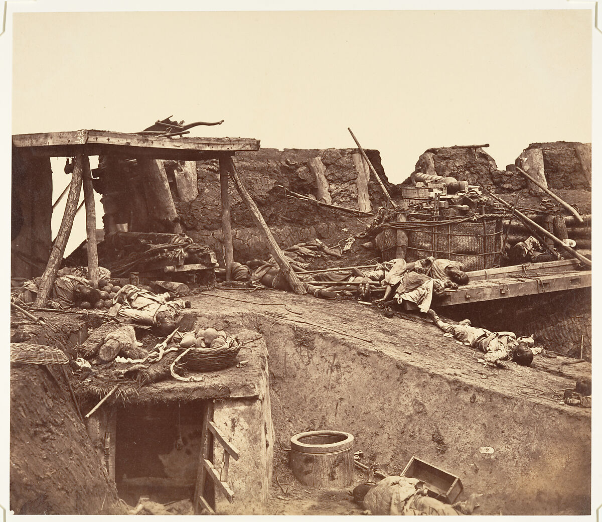 [After the Capture of the Taku Forts], Felice Beato (British (born Italy), Venice 1832–1909 Luxor), Albumen silver print from glass negative 