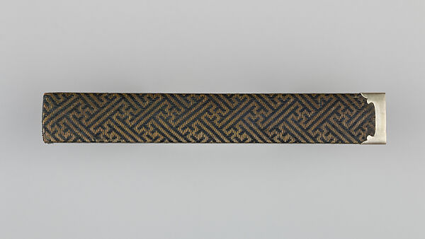 Knife Handle (Kozuka), Copper-gold alloy (shakudō), copper-silver alloy (shibuichi), silver, Japanese