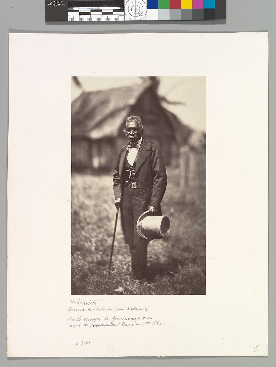 Raharla, Minister to the Queen, Désiré Charnay (French, 1828–1915), Albumen silver print from glass negative