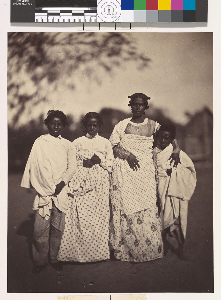 [Family Group], Désiré Charnay (French, 1828–1915), Albumen silver print from glass negative 