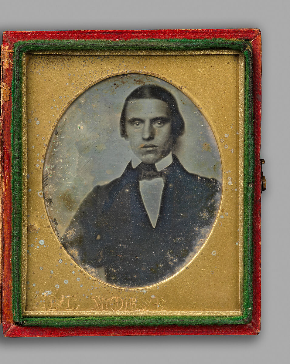 [Portrait of a Young Man], Samuel F. B. Morse (American, Charlestown, Massachusetts 1791–1872 New York), Daguerreotype