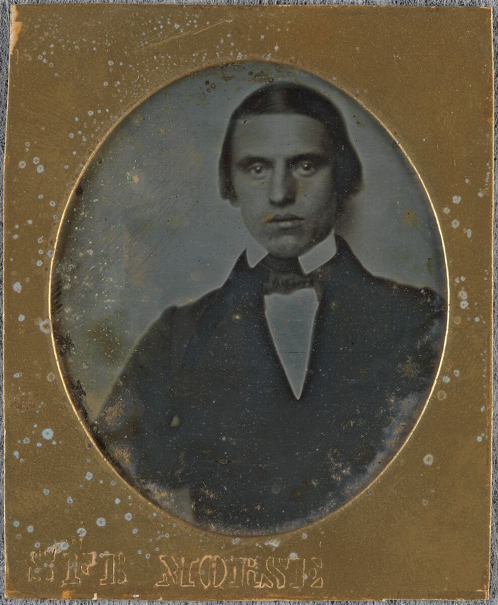 [Portrait of a Young Man], Samuel F. B. Morse (American, Charlestown, Massachusetts 1791–1872 New York), Daguerreotype
