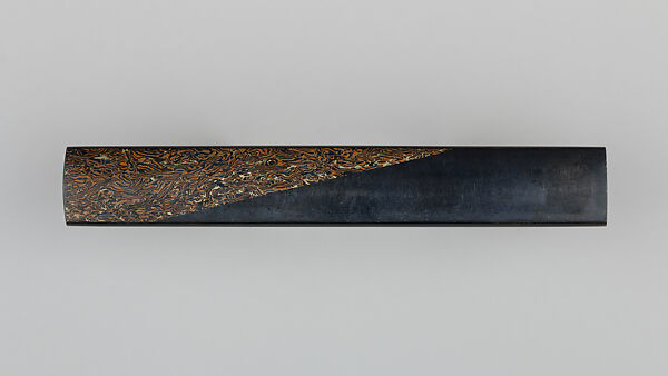 Knife Handle (Kozuka), Copper-gold alloy (shakudō), gold, silver, copper, Japanese