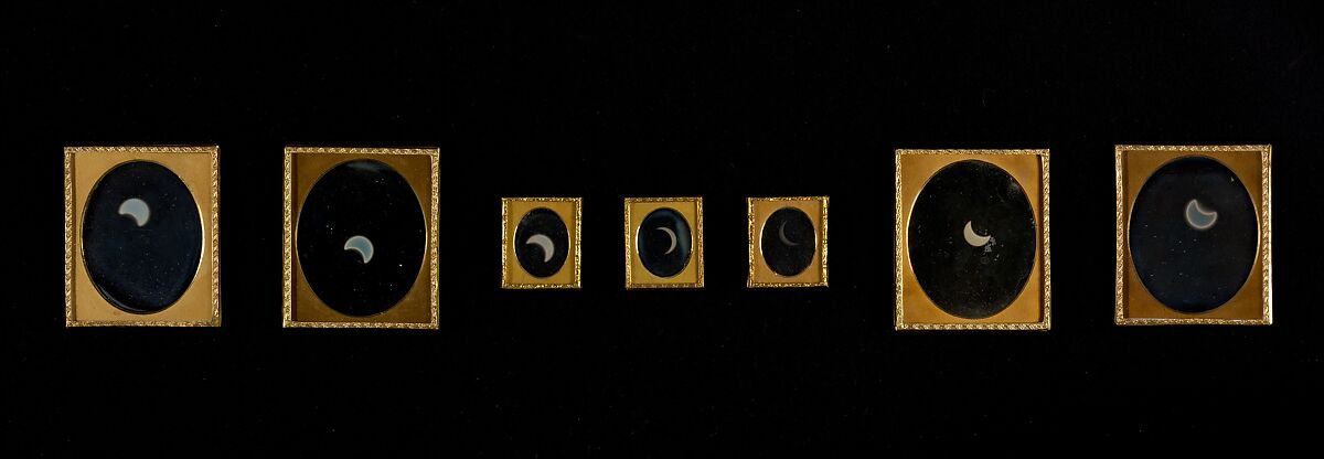 Eclipse of the Sun, W. &amp; F. Langenheim (American, active 1843–1874), Daguerreotype 