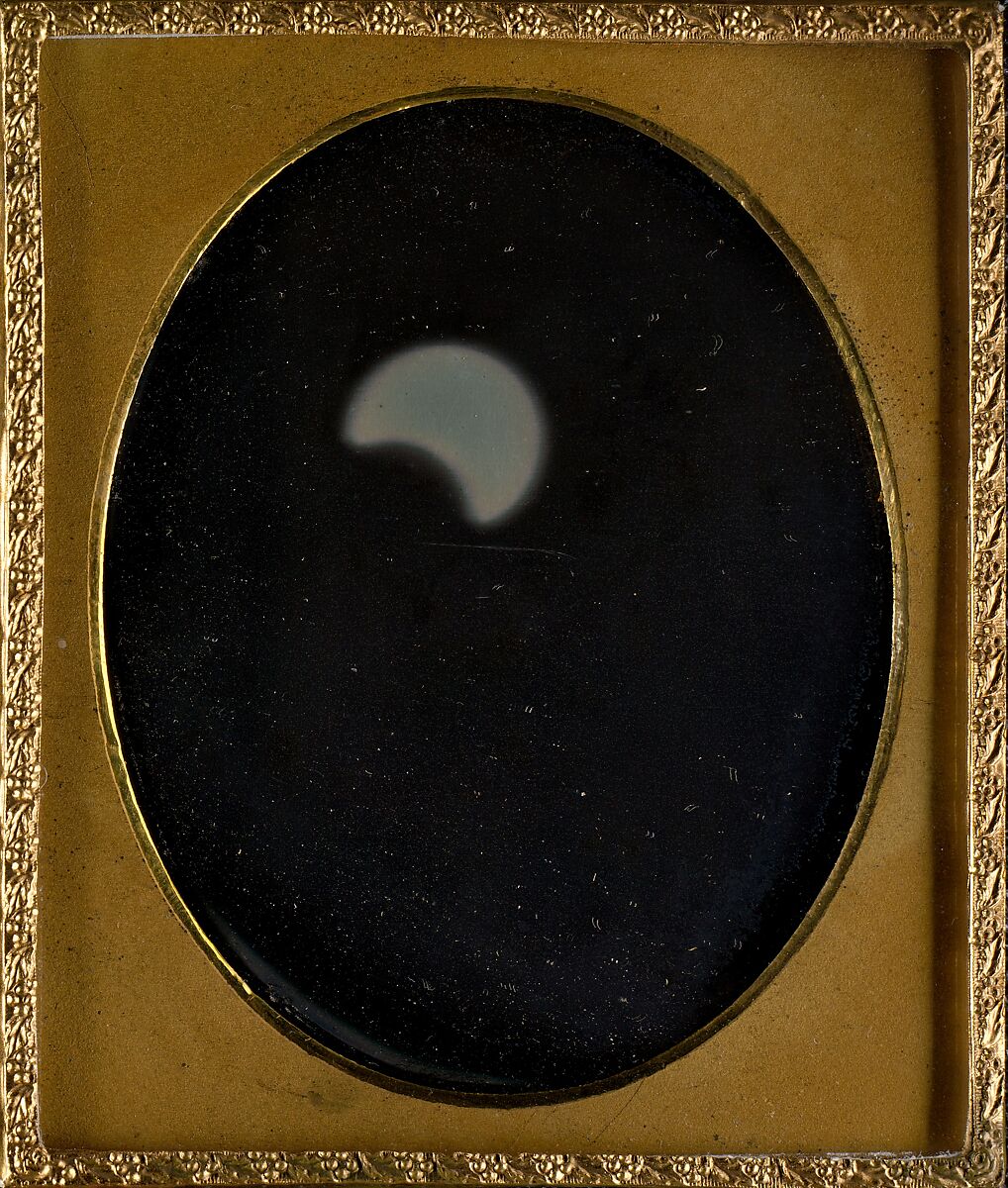 Eclipse of the Sun, W. &amp; F. Langenheim (American, active 1843–1874), Daguerreotype