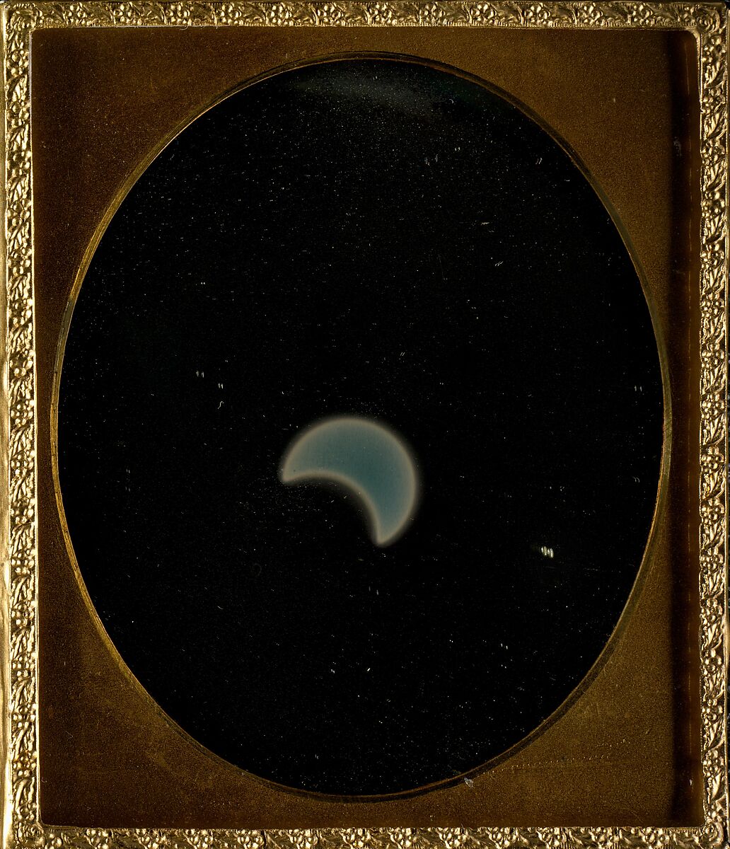 Eclipse of the Sun, W. &amp; F. Langenheim (American, active 1843–1874), Daguerreotype