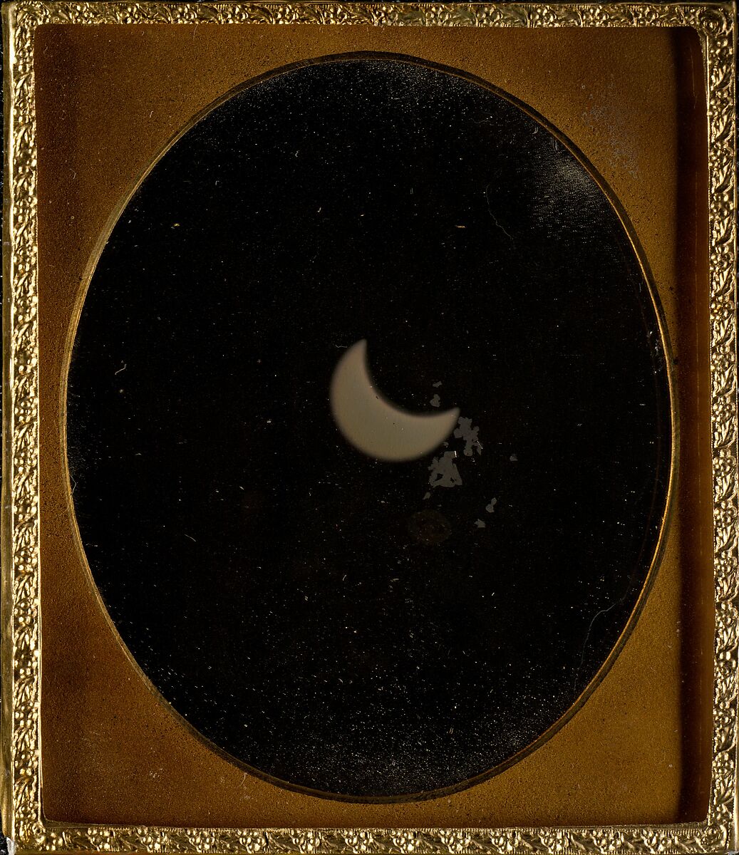 Eclipse of the Sun, W. &amp; F. Langenheim (American, active 1843–1874), Daguerreotype