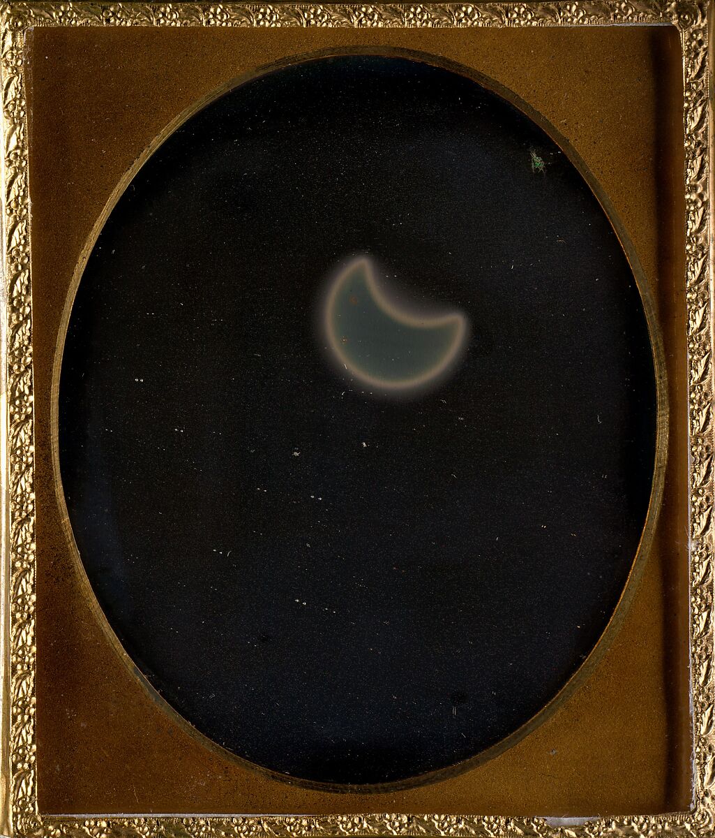 Eclipse of the Sun, W. &amp; F. Langenheim (American, active 1843–1874), Daguerreotype