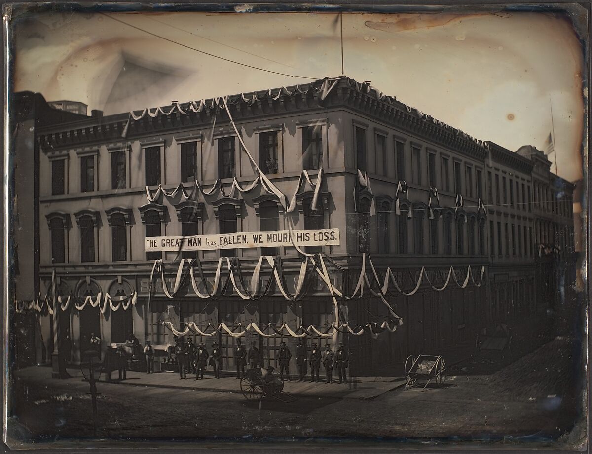 [The Great Man Has Fallen], Robert H. Vance (American, died 1876), Daguerreotype