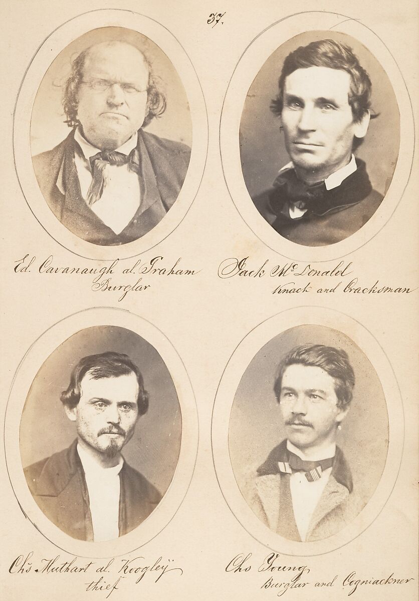 Rogues, a Study of Characters, Samuel G. Szabó (Hungarian, active America ca. 1854–61), Salted paper prints from glass negatives