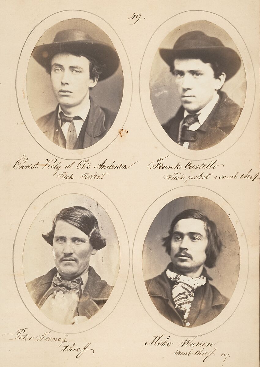 Rogues, a Study of Characters, Samuel G. Szabó (Hungarian, active America ca. 1854–61), Salted paper prints from glass negatives