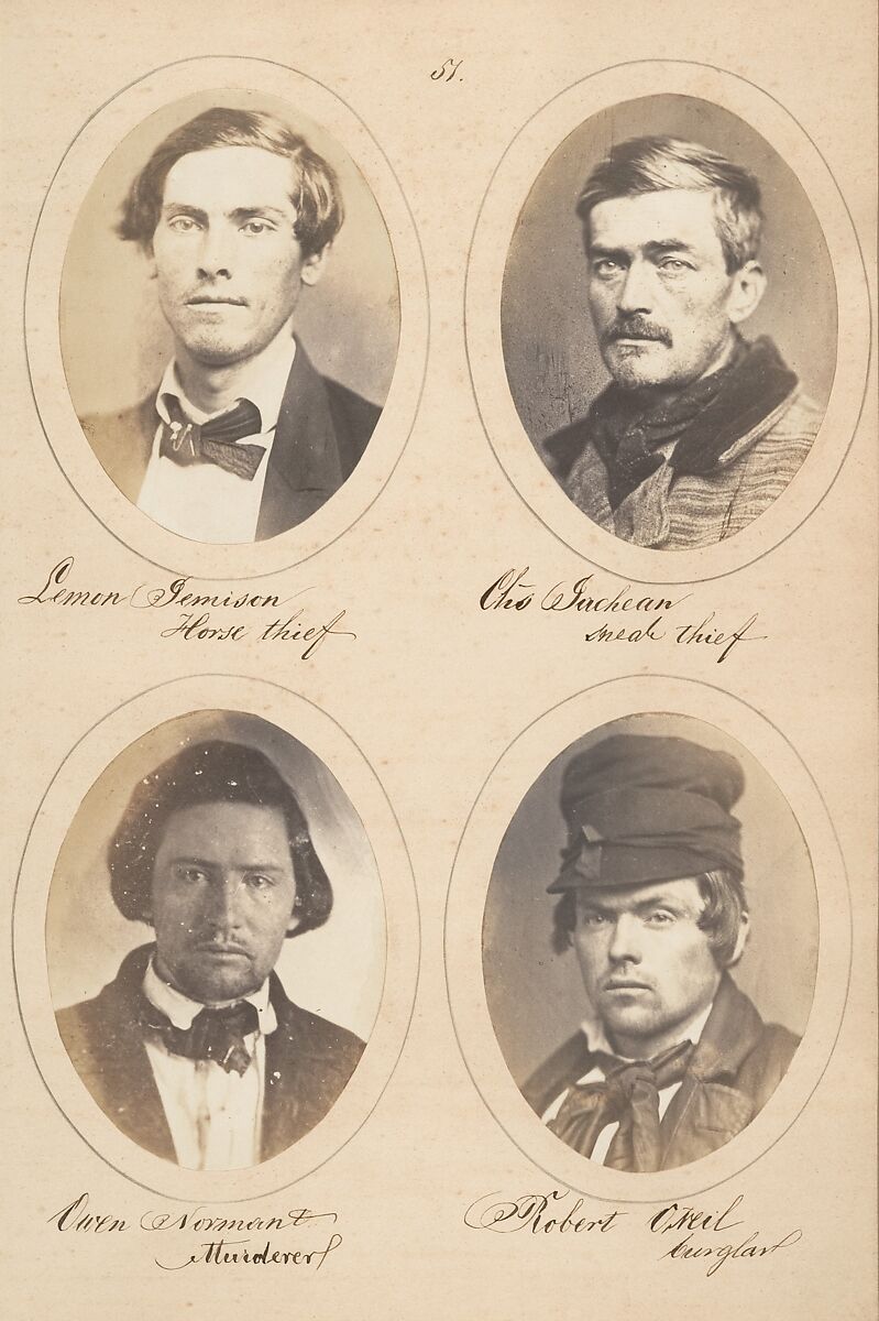 Rogues, a Study of Characters, Samuel G. Szabó (Hungarian, active America ca. 1854–61), Salted paper prints from glass negatives