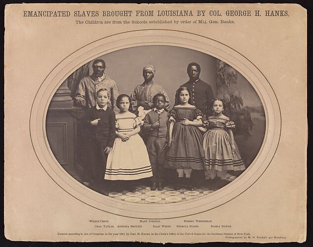 Emancipated Slaves Brought from Louisiana by Colonel George H. Hanks